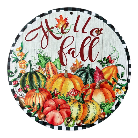 Hello Fall, Pumpkin Sign,